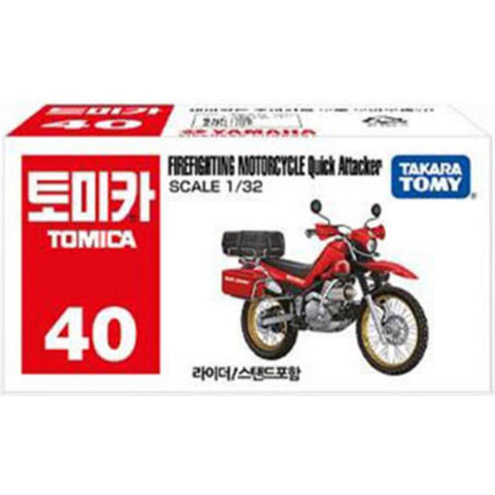 Tomica No. 40 Quick Attacker Fire Motorcycle Figure