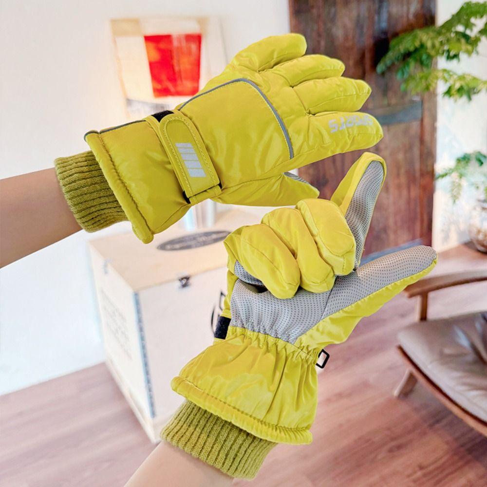 Winter Warm Outdoor Plush Mittens Windproof Cycling Gloves New Touchscreen Ski Gloves
