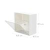 1/2pcs Wall Mounted Storage Boxes Dustproof Bathroom Organizer for Cotton Swabs Makeup Self-Adhesive Small Jewelry Holder Box