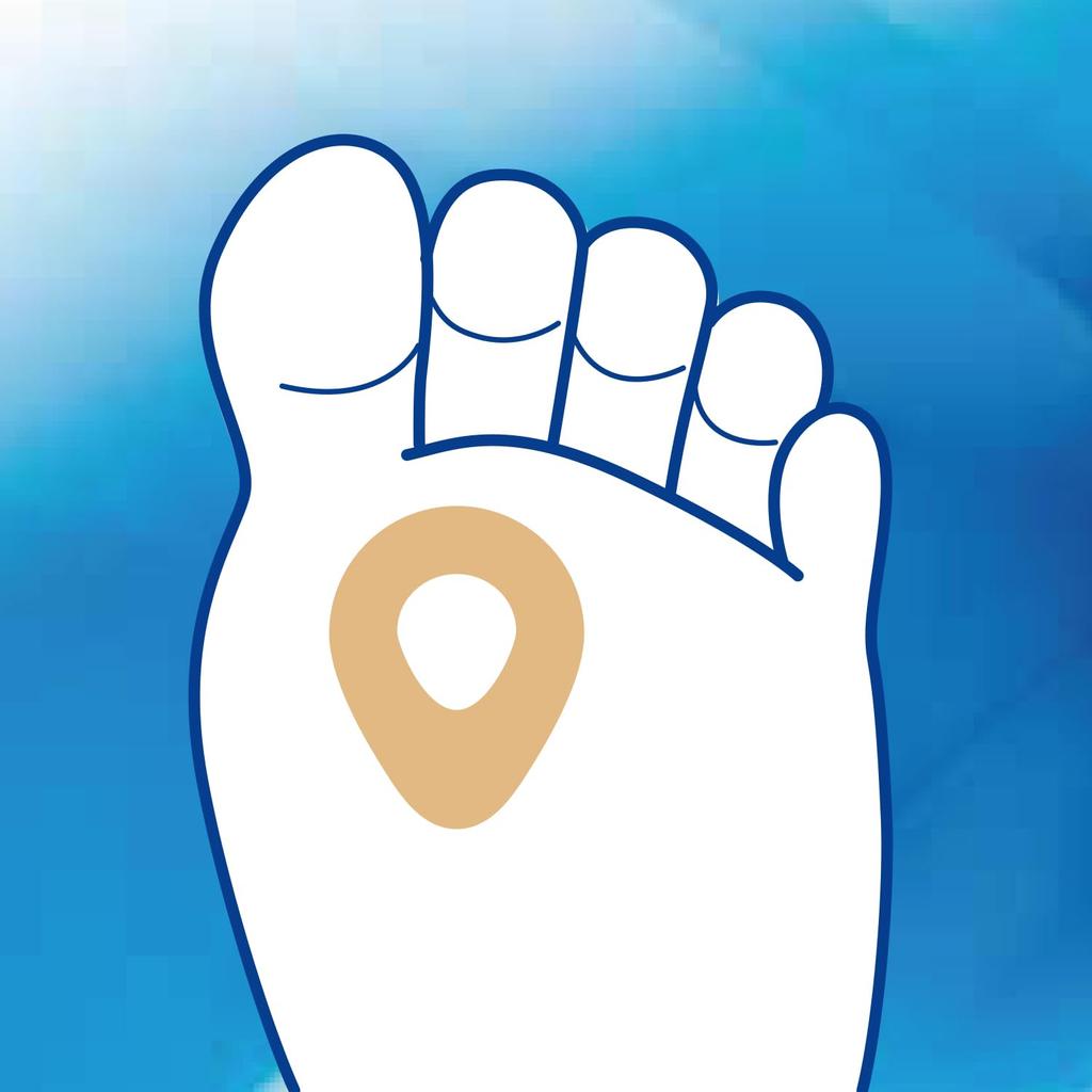 Kokubo Industries Foot Care Sole Blister Protection Pads Pads X 4 Drop Protective Cushion for Soles of Foot Blisters In (5 Packs) (Antibacterial