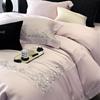 Lenzing Tencel Ice Silk Embroidered Four-Piece Luxury Bedding Set for Girls