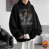 Herren-Kapuzenpullover mit schwerem Krallen-Design: Lockerer, verdickter Sweatshirt mit überschnittenen Schultern für Herbst & Winter. Ideal für Paare.