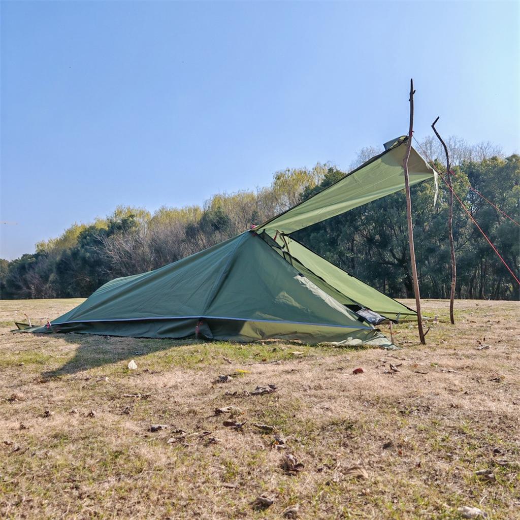 Tente de camping 1 personne Tente de randonnée imperméable pour survie en extérieur avec installation rapide Durable Revêtement PU 2500 mm pour