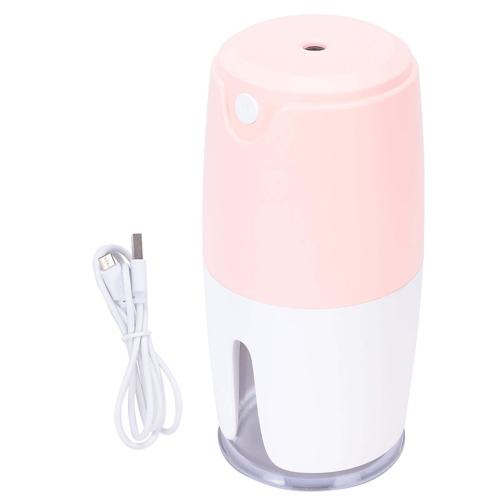 Humidifier USB LargeCapacity Silent Small Aromatherapy Atomizer for Car Desktop Bedroom Office Pink White