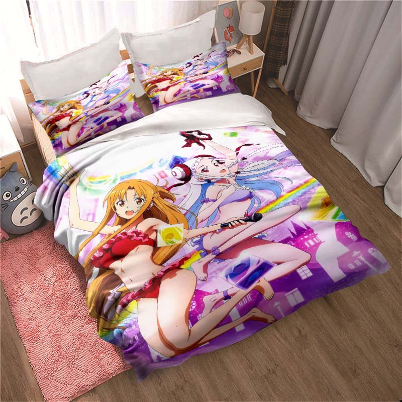 The new "Sword Art Online" themed soft and comfortable duvet and pillowcase set is a children's bedding gift set available
