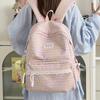 Schoolbag Korean version sweet high-value middle school student backpack campus versatile college student backpack casual backpack wholesale backpack