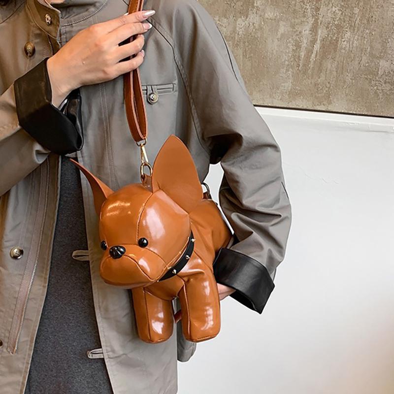 SCIONE Geantă Crossbody Păpușă Stereo Cățeluș Drăguț 2025 Nouă Originală Personalitate Păpușă Geantă de Umăr Animal PU Impermeabilă Geantă Messenger