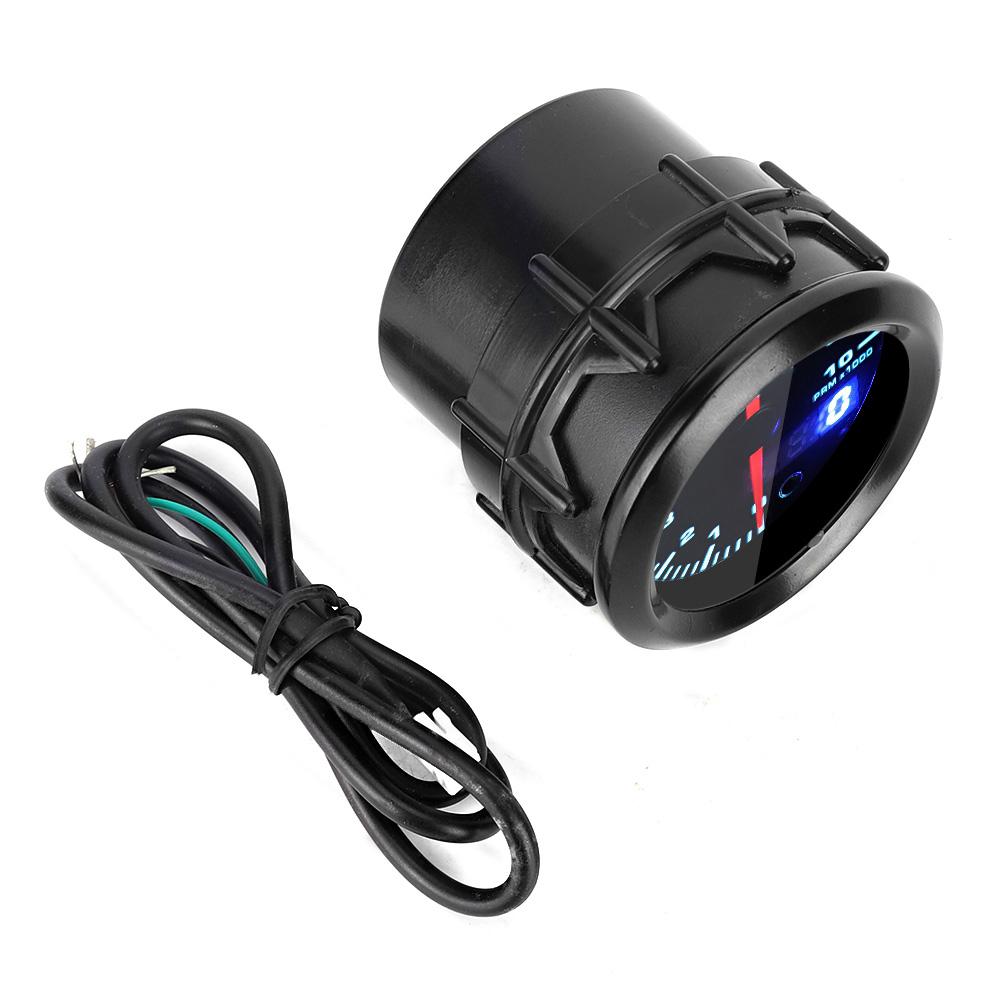 2in 12V Tachometer Gauge Meter Pointer Digital Display with Stepper Motor 0 10000RPM