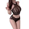 Sex Underwear Sexy Mesh Hollow Mesh Suit Large Size Tight Pure Desire Flirting Uniform Suit