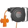 Retractable Extension Cord Reel 10 M Heavy Duty 16AWG / 3C Orange, for Ceiling/Wall Mount, Overheat Protection, Automatic Retractable Power Cord,