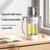 TOMIC Hammered Double-Layer Tea Infuser Glass Mug