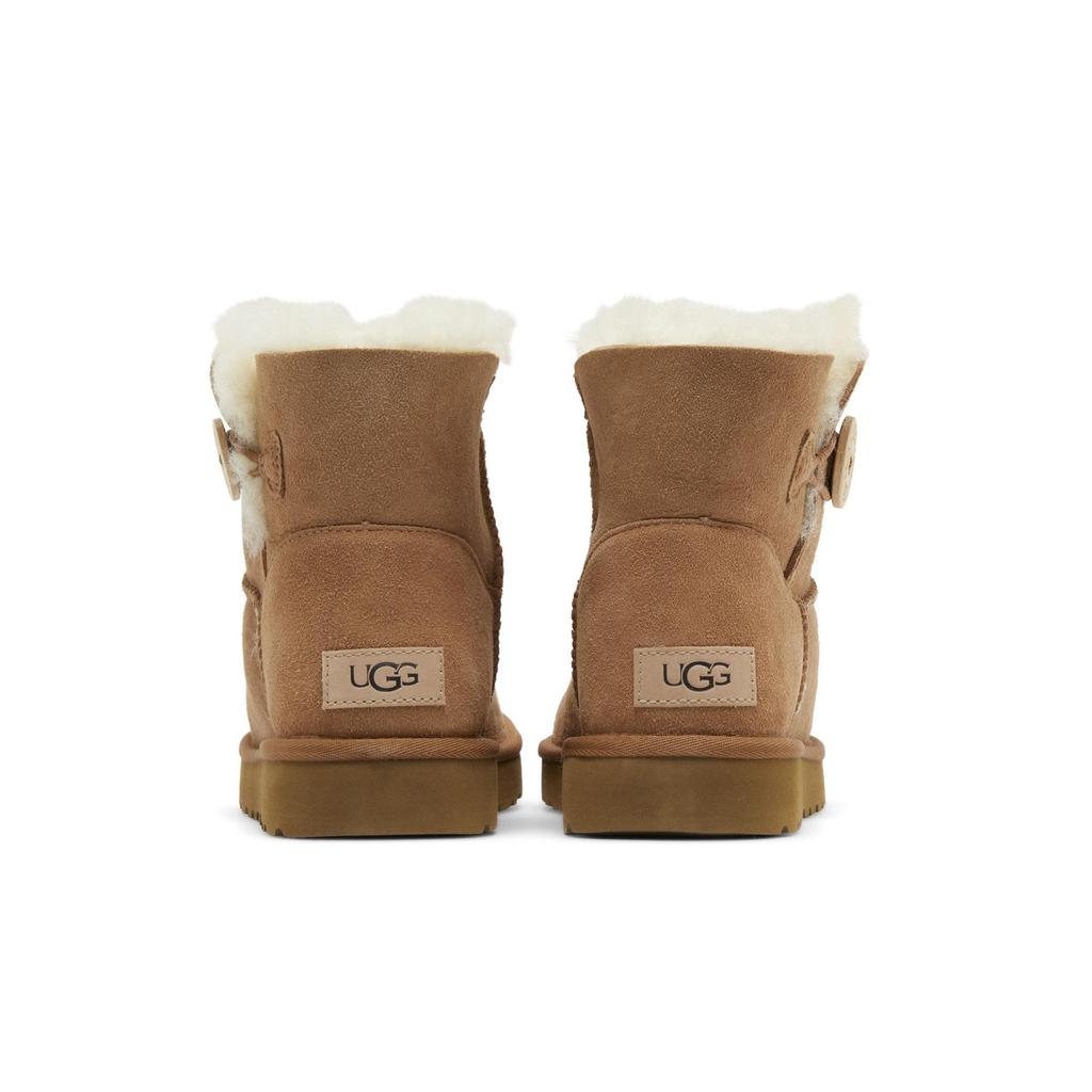 UGG Womens Mini Bailey Button 2 Boot 'Chestnut' (women's sizes) Chestnut Snow Boots 1016422 CHE