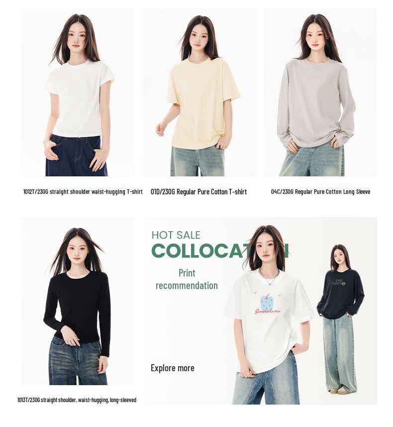 Women's Summer Cotton Three-Protection Short Sleeve T-Shirt: Waterproof, Oil-Proof, Stain-Proof