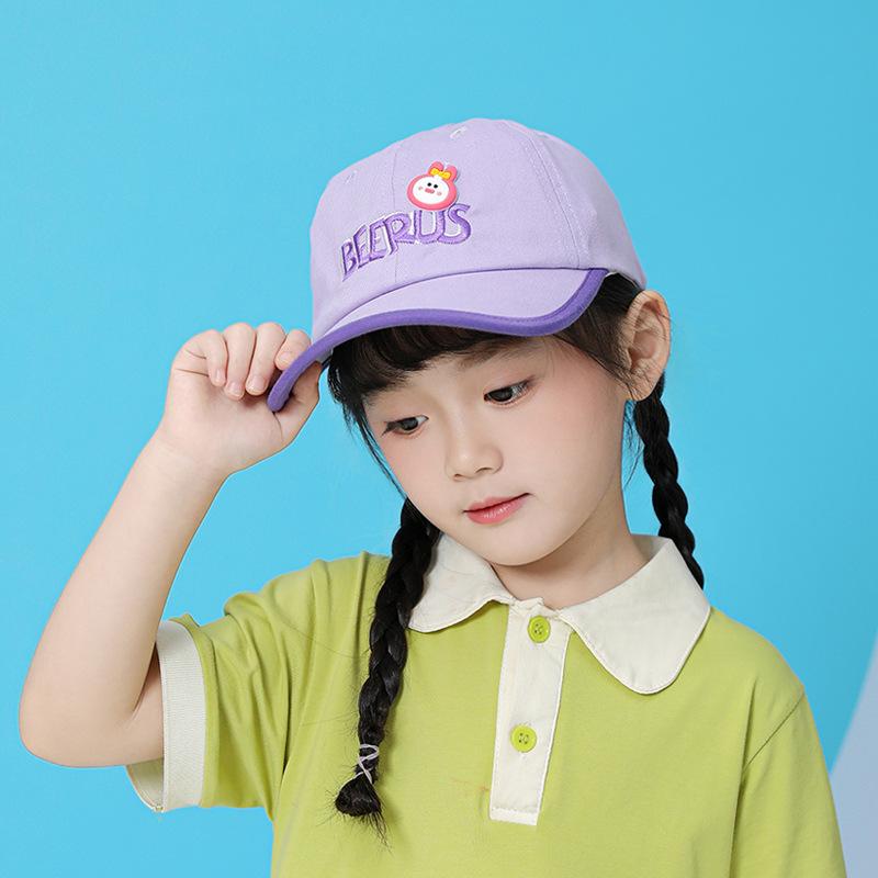 

1097 children s hats spring and summer peaked caps boys and girls cartoon cute baseball caps outdoor sunshade sun protection caps