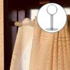 Amosfun Wäscheständer für Innen Edelstahl für Kleiderschrank Rohr Gardinenstange Duschvorhangstange Wäscheständer Halterungen Deckenmontierter Halter,