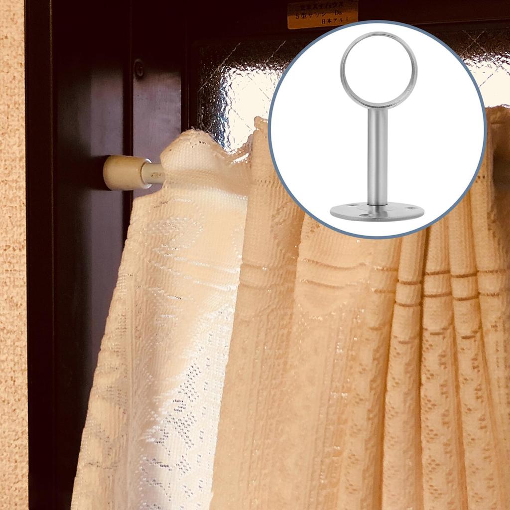 Amosfun Wäscheständer für Innen Edelstahl für Kleiderschrank Rohr Gardinenstange Duschvorhangstange Wäscheständer Halterungen Deckenmontierter Halter,