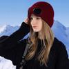 Windproof Winter Glasses Caps Removable Glasses Knitted Hat Warm Ski Mask Hats  Climbing Mountains