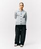 Physical Department Apple Label Knit Trucker Jacket_Black