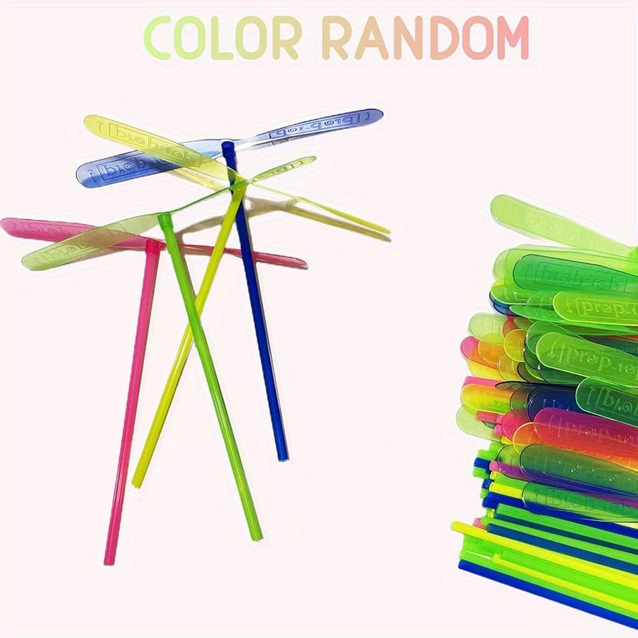 10/20pcs Plastic Bamboo Dragonfly Flying Toys Random Colors Easy To Assemble Portable Birthday Gifts Perfect for Party JXB