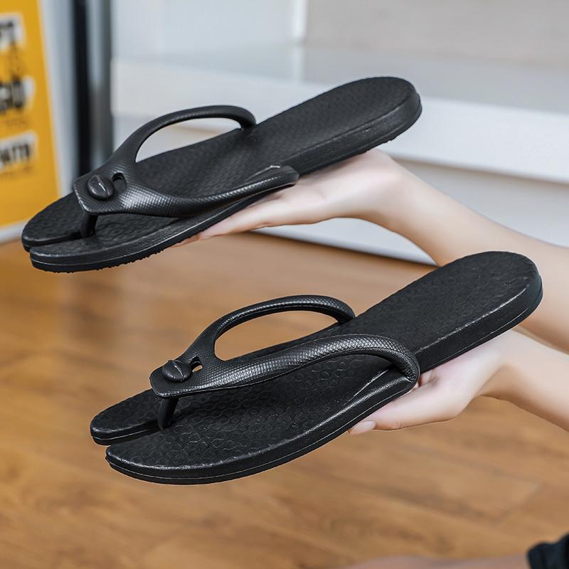 Summer  Slippers Beach Shoes Couples Portable Flip-Flops Travel Home Lightweight Sandals Outdoor Slides Solid Color Comfortable