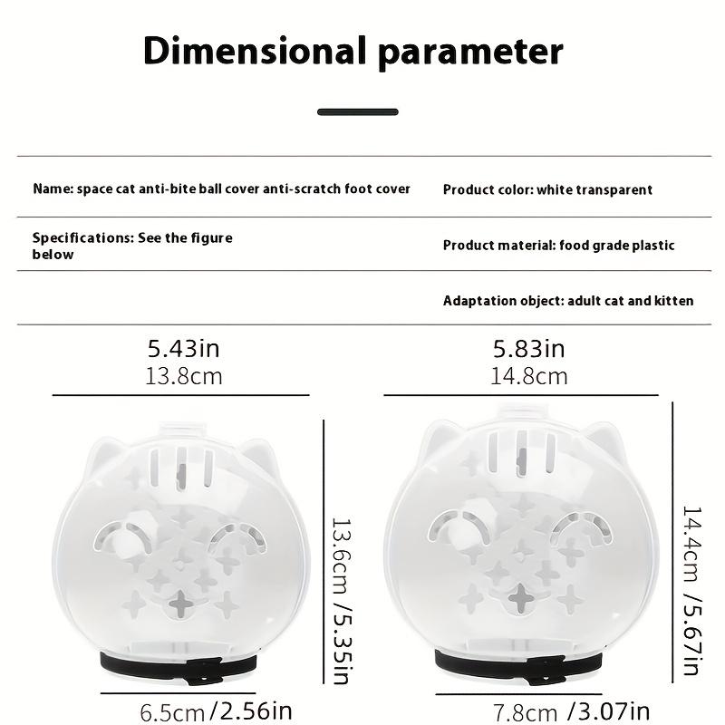 [Breathable Anti-Bite Cat Helmet] Stress-Free, Breathable Cat Helmet - Anti-Bite & Lick, Transparent Pet Space Headgear for Bathing and Grooming