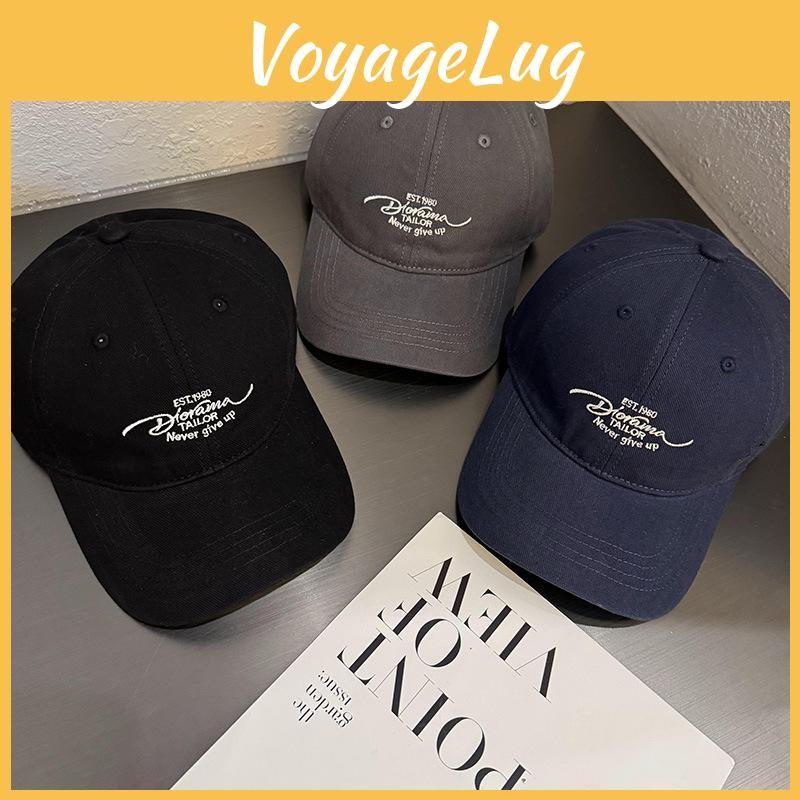Baseball Letter Embroidered Cap Female Wide Brim Breathable Fabric Daily Use