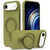 For iPhone Air Case Compatible with MagSafe Kickstand PC+Silicone Phone Cover