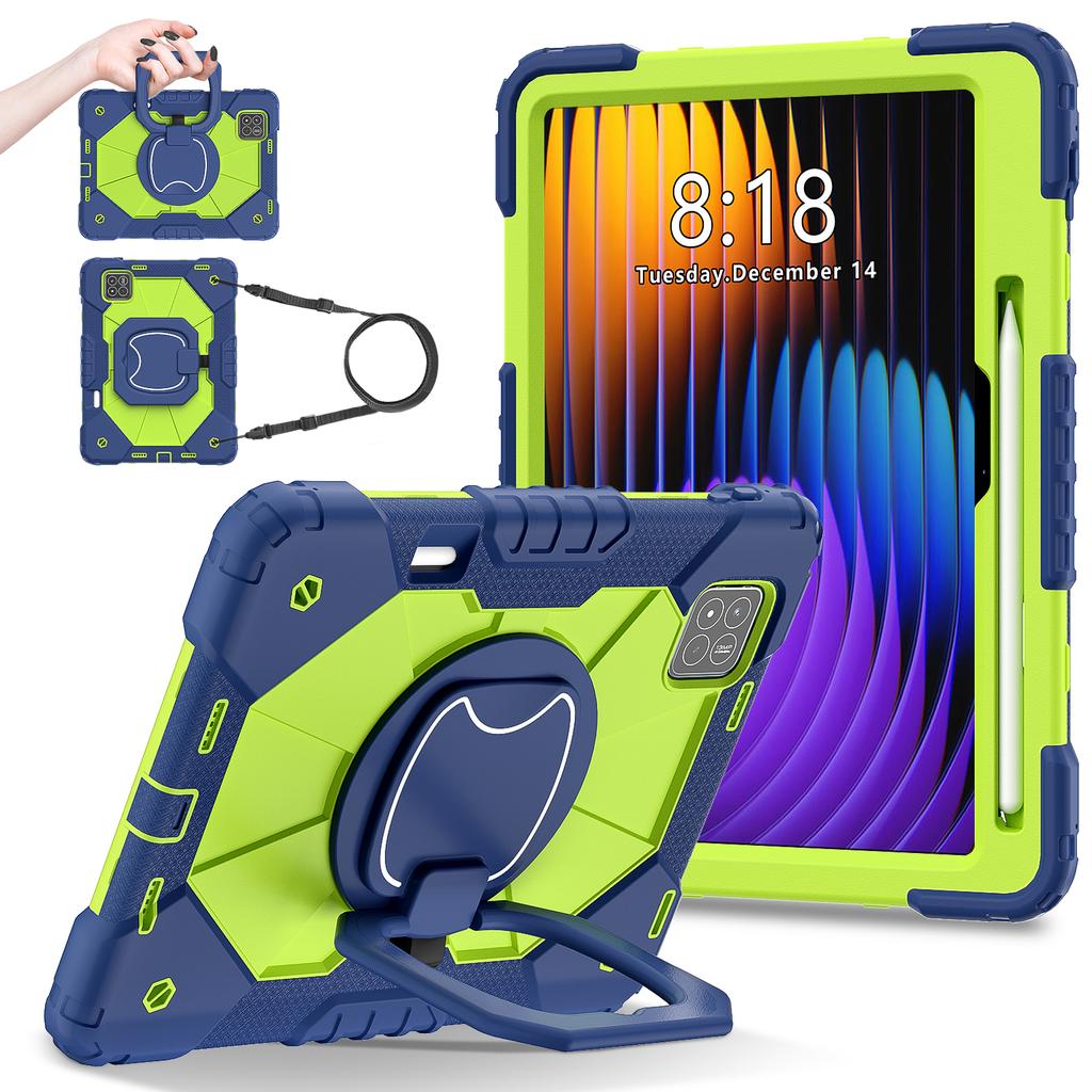 For Xiaomi Pad 7 Pro/Pad 7 Case Silicone+PC Kickstand Tablet Cover