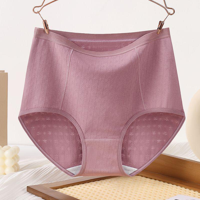 Cotton Antibacterial High-Waist Tummy-Control Seamless Underwear for Middle-Aged & Elderly Women