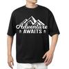 Adventure Awaits T-shirt Men's Women's Tops Tees – Mountain & Camping Shirt for Outdoor Lovers