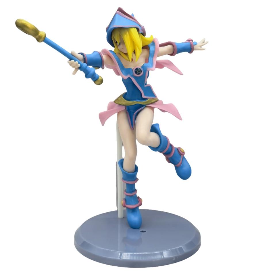21CM Yu-Gi-Oh Duel Links Yami Yugi Muto Black Magician Girl Mana Action Figures Model Anime Cartoon Toy Gift PVC Poseable Articulated Scale Detailed