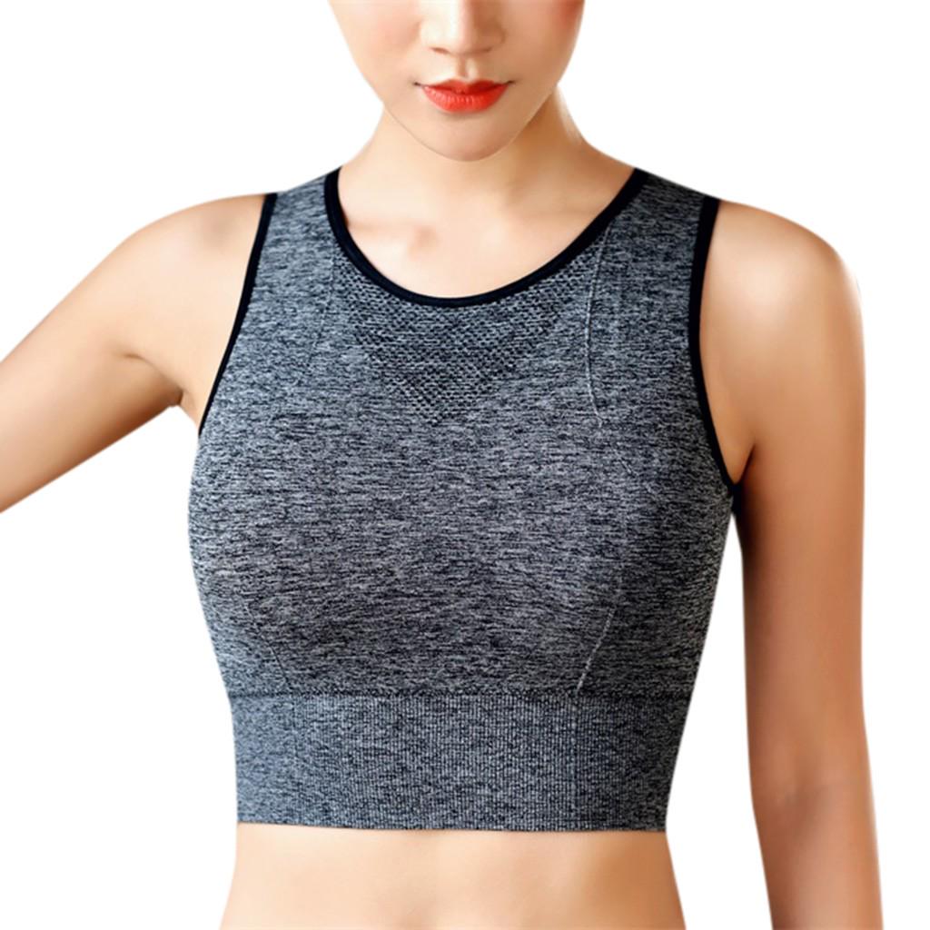 Trendy New No Steel Ring Mesh Beauty Back Double Layer Sports Bra Quick Dry Shockproof Fitness Yoga Running Sports Underwear