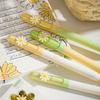 4 Pcs Retractable Spinning Erasable Pens Refillable Gel Pens for Girls Women Gifts 0.5mm Black Ink Pens for Journaling Drawing Writing