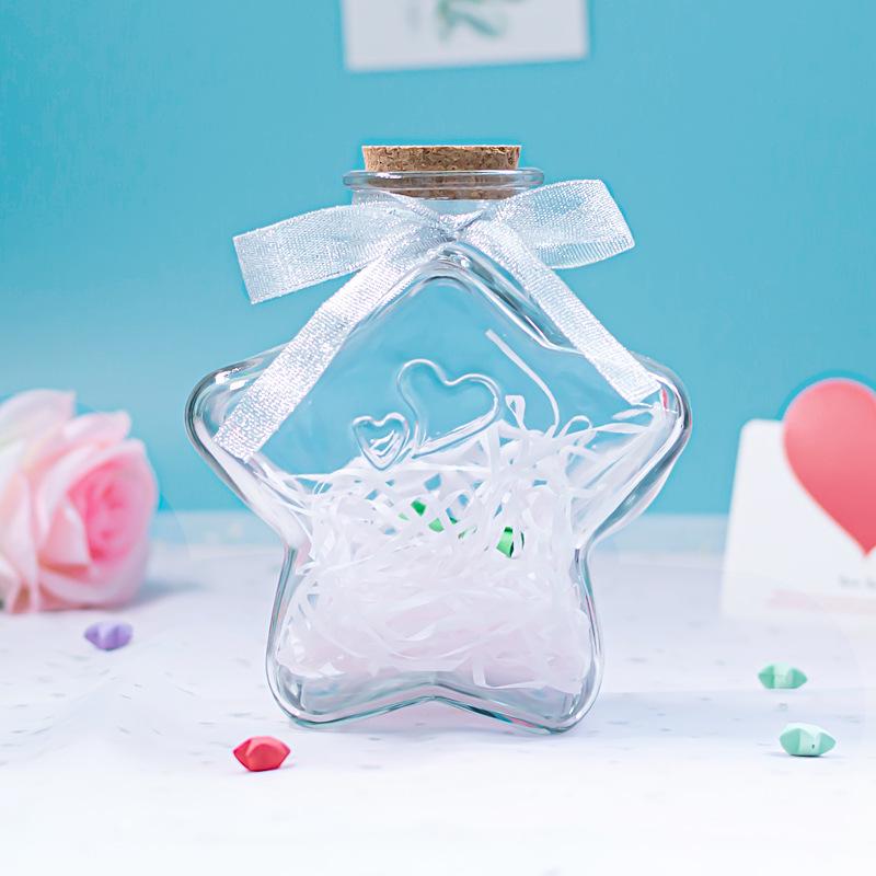Luminous Starry Sky Glass Wish Bottle with Cork - Creative Gift for Birthdays or Women's Day