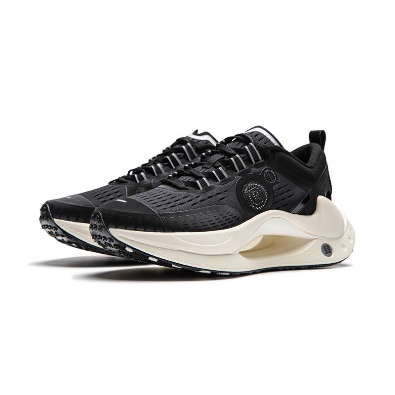 Li Ning Absolute Shadow CRC Reflective Lightweight High Resilience Trendy Sports Casual Shoes Women Casual Shoes Black AZGU042-2