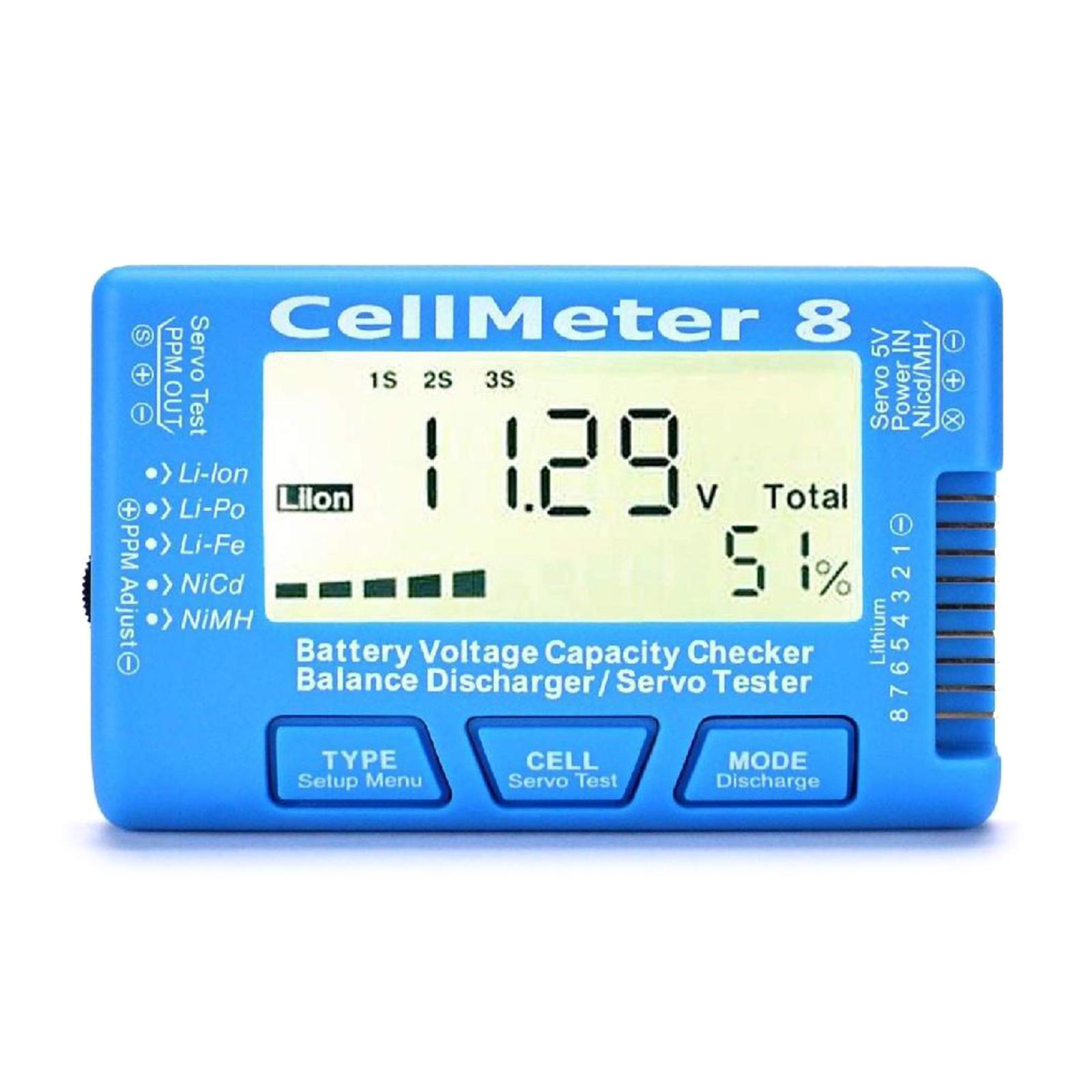 High-performance CellMeter8 LCD Display Digital Battery Voltage Capacity Balance 1