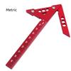 1Pcs 45°/90° Angle Ruler Aluminum Alloy Center Finder Line Gauge & Angle Marking Ruler For Carpenter Marking Measurement Tool