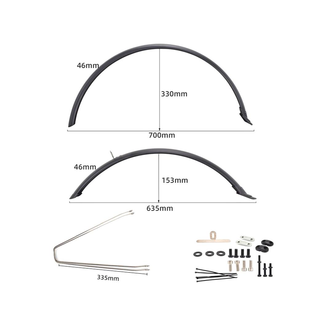 2Pcs Mountain Bike Mud Guards Replaces Bike Tire Fenders Road Bike Fenders for Bicycle Outdoor Dust Mountain Road Bike Rain