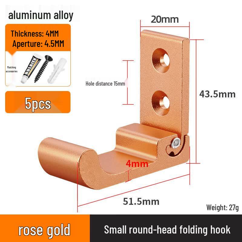 

Rongyu Small Round Drill-Free Folding Hooks