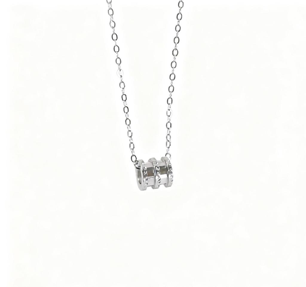 18K Gold Agate Pendant S925 Sterling Silver Necklace - Versatile Luxury Trendy Piece