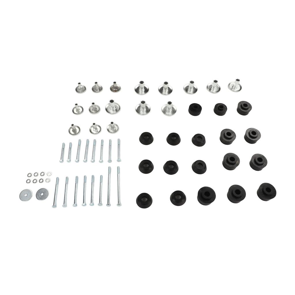 60Pcs Body Cab Mount Bushing Kit KF04060BK Replacement for Ford Super Duty 2WD 4WD 2008‑2016