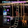 Multicolor RGB Santa Climbing Ladder String Lights for Outdoor Christmas Decoration
