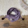 Soft Skin-Friendly Neck Warmer Double Pom Pom Neckscarf Adorable Kid Triangle Scarf  Daily