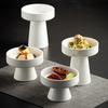 Japanese Tall Dim Sum Plate Restaurant Chinese Pastry Plate Household Afternoon Tea Plate Banquet Tableware Tray Cold Vegetable Bowl