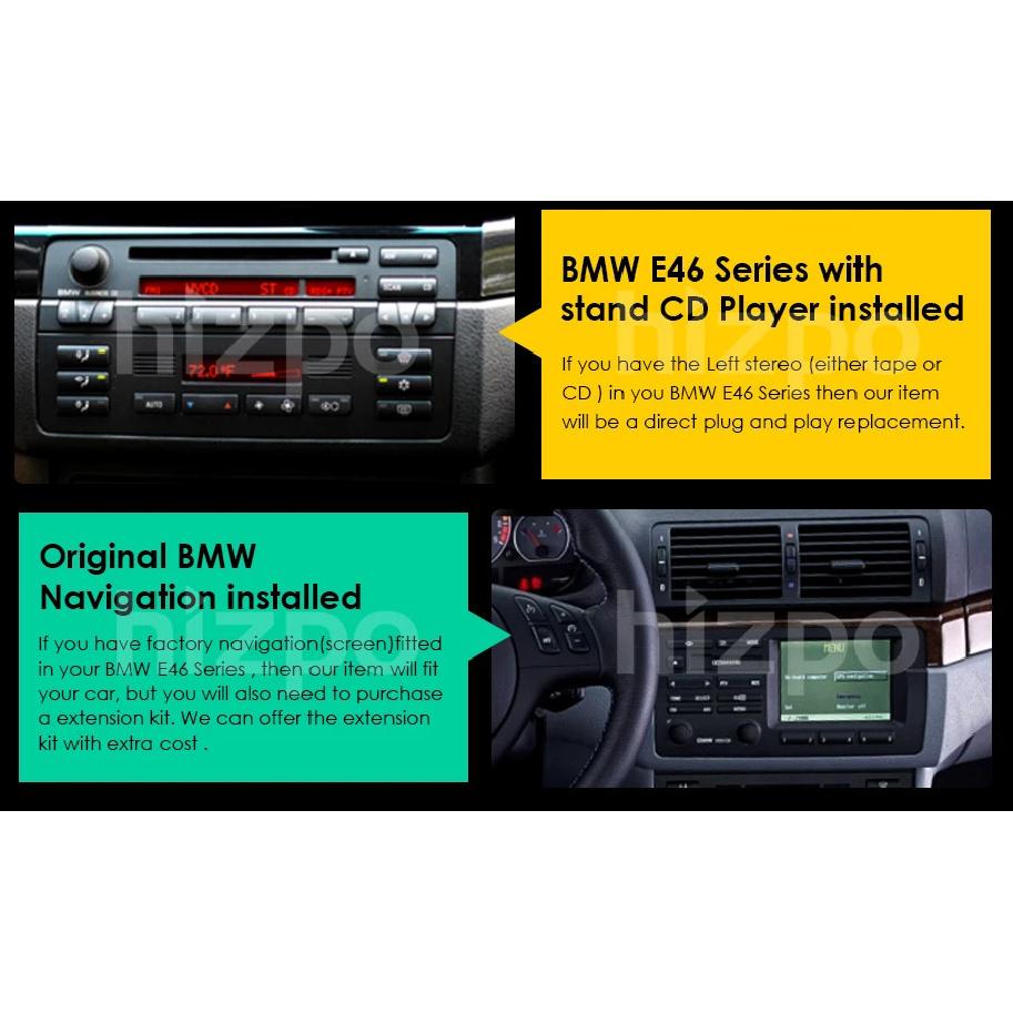 Hizpo 7" AI Voice Autoradio For BMW E46 M3 318/320/325/330/335 Android Auto Radio Carplay 4G DSP Car Multimedia GPS 2din Stereo