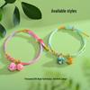 Peach Blossom Knot Dragon Boat Festival Bracelet: Colorful Zongzi, Handmade Woven Ethnic Jewelry with Xiùqiú Embroidered Ball, Perfect Couple Gift.