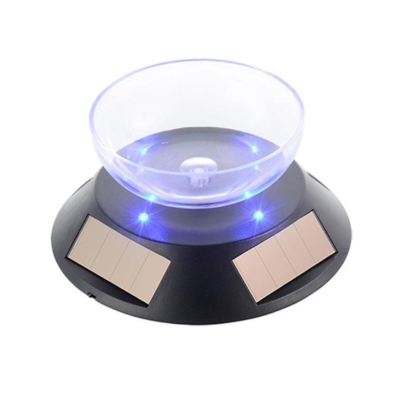 

Light Propelled Whirling Jewelry Stand Auto Detecting 360° Turn Quiet Motor Permanent ABS Plan For Home Store Displays