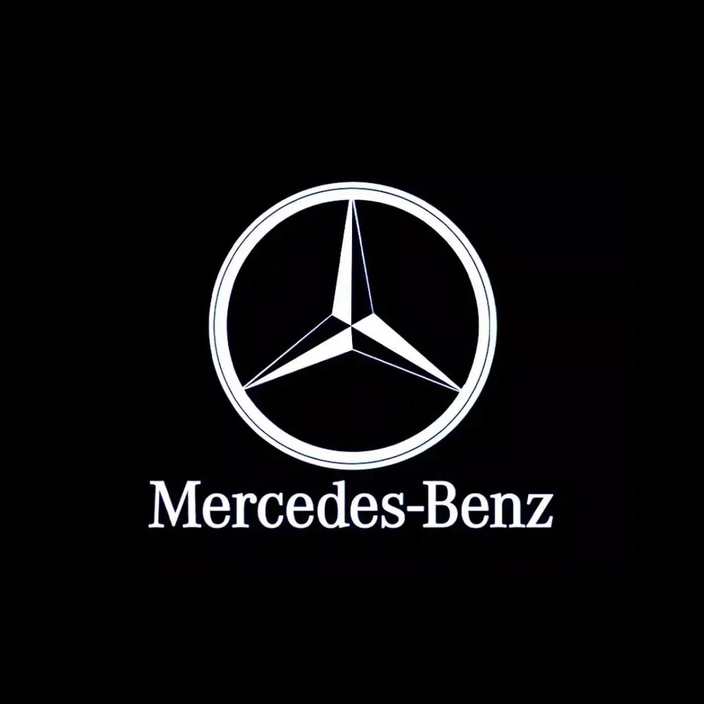 C200 E200 For Mercedes Benz 2P Car Door Lamp Projector Welcome Step Up Puddle Light For Mercedes Benz ML W166 GLE C167 B E A C C