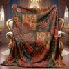 A Cozy Floral-Themed Fleece Blanket with Soft High-Definition Digital Printing, Suitable for All Seasons As a Gift for Family And Friends. A Cooling B