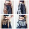 Sequin Jazz Dance Hip Scarf Y2K Cargo Pants Waist Band  Waist Accessories